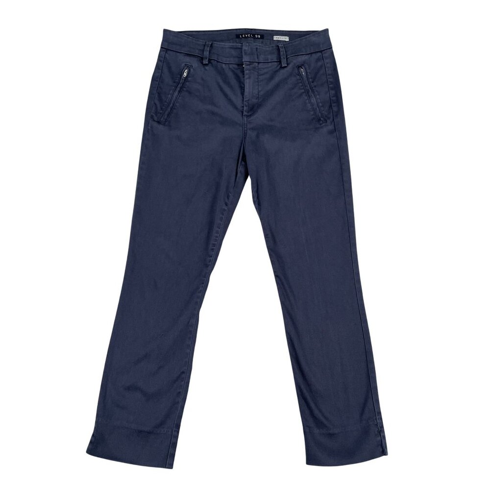 Level 99 Omens Francis Straight‎ Leg Cropped Pants Sz 27P